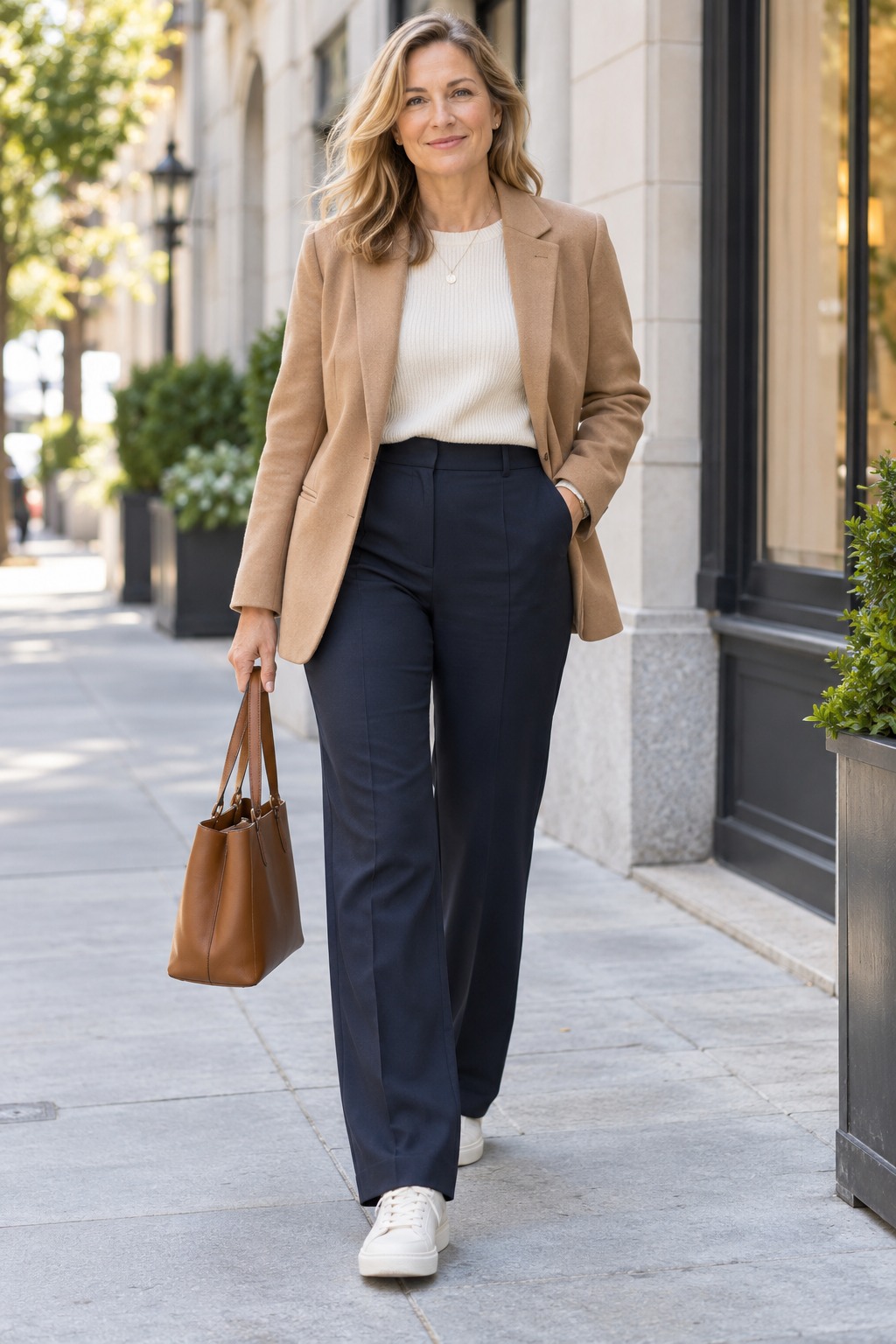 Large mobile-friendly outfit example for how to look put together.