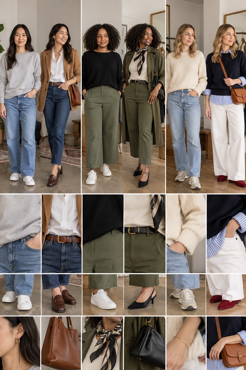 Editorial guide illustrating styling hacks for women with realistic wardrobe details.