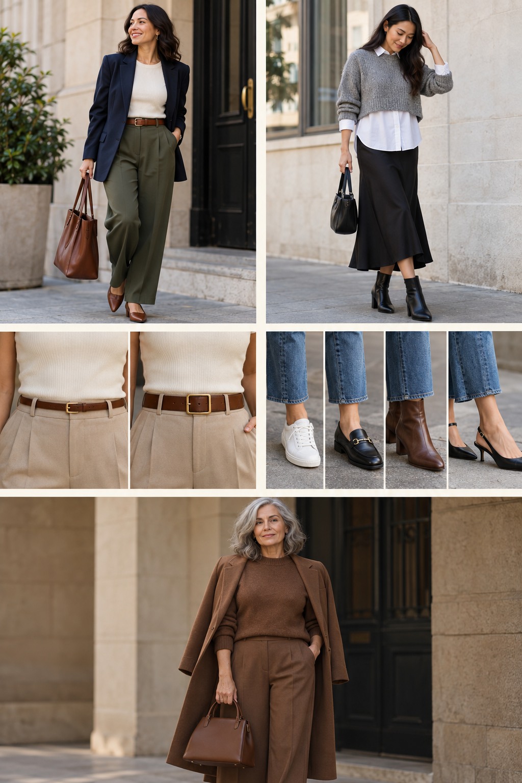 Five realistic examples illustrating styling hacks for women step by step.