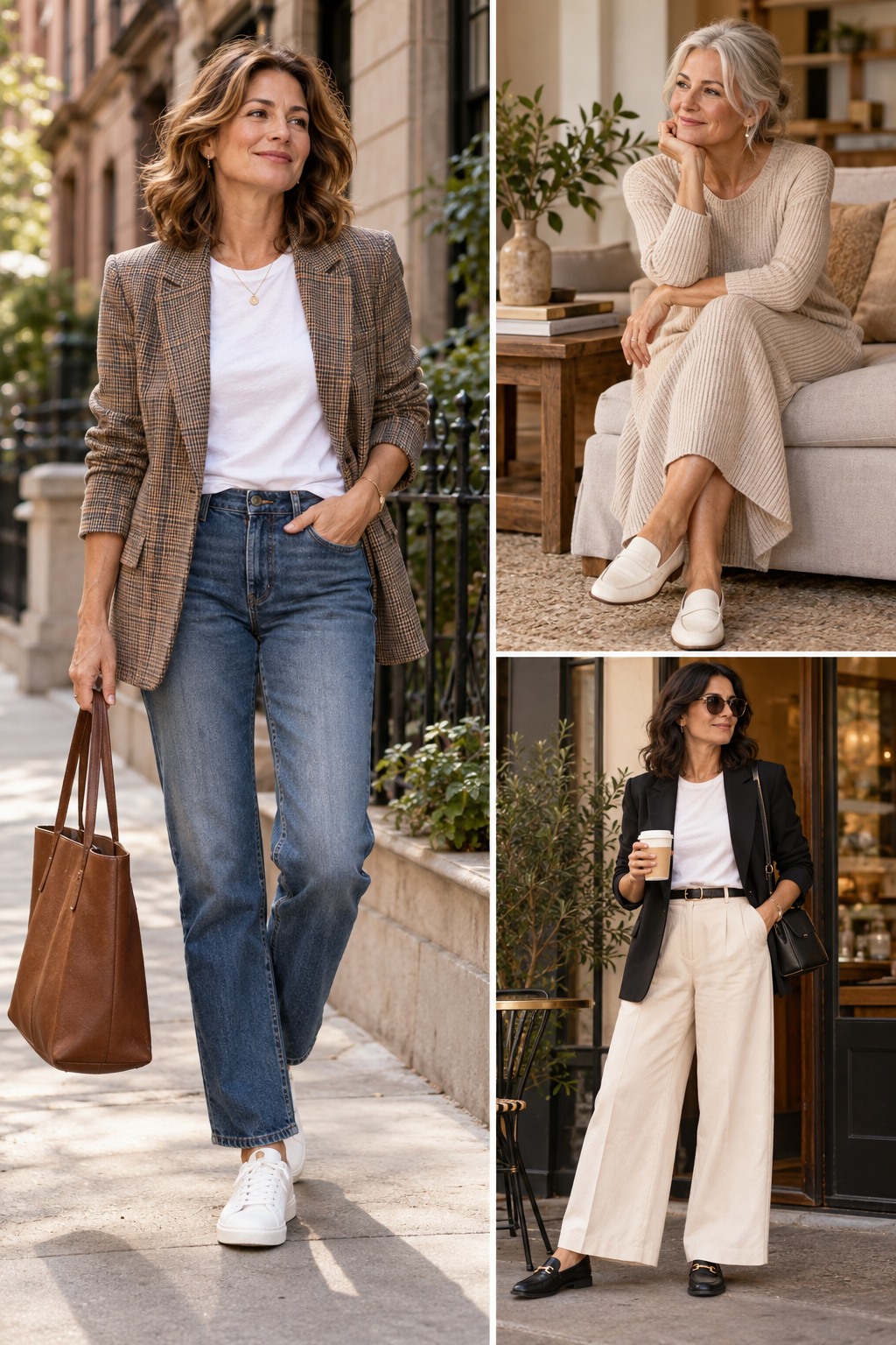 Editorial guide showing ways to wear a blazer through realistic outfits.