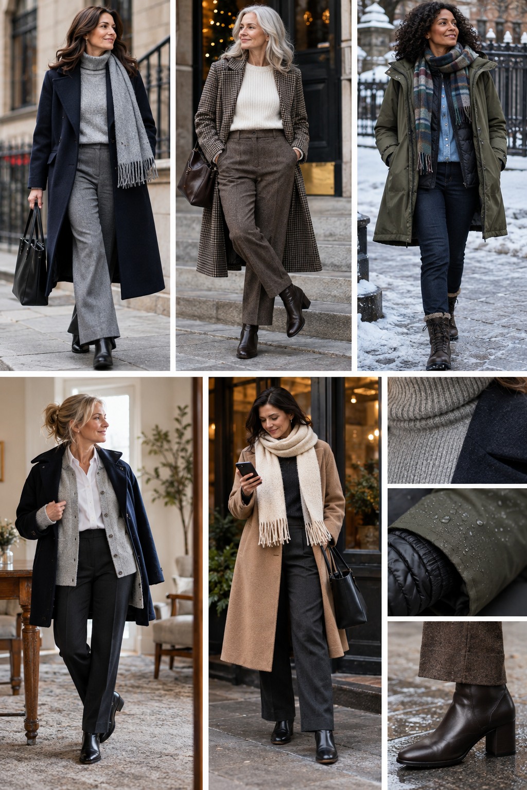 Realistic outfit examples for winter layering hacks.